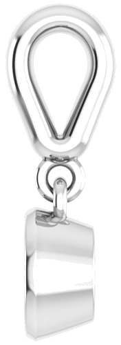14K White  4.4 mm Round Pendant Mounting (3)