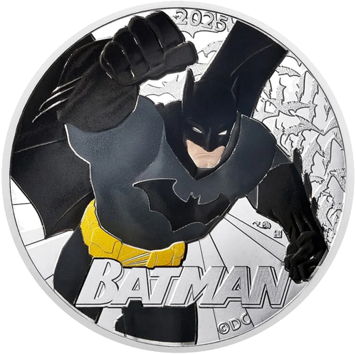 10 eiro BATMAN 2025 Francijas sudraba monēta BU kartītē (2)