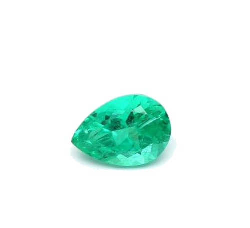 0.31 carat GREEN MODIFIEDBRILLIANT cut Pear Smaragdas (1)
