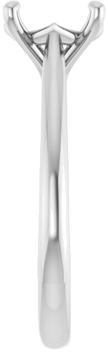 Sužadėtuvių Žiedas „Solitaire“ 585 Baltojo Aukso Round 8mm (4)