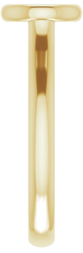 14K Yellow  6 mm Round Solitaire Engagement Ring Mounting (4)