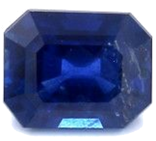 0.99 carat BLUE STEP cut Octagonal Safyras (1)