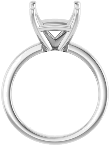 Sužadėtuvių Žiedas „Solitaire“ 585 Baltojo Aukso Asscher 10mm (2)