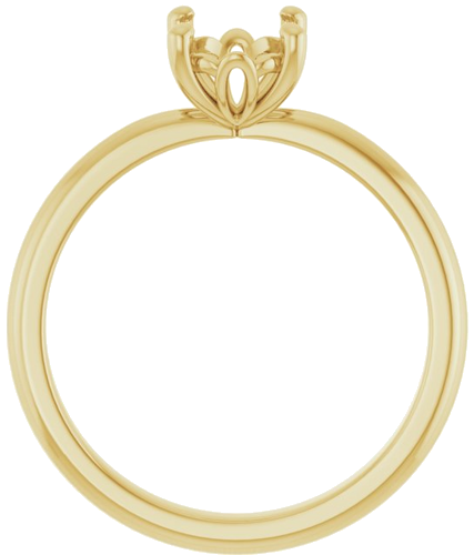 Sužadėtuvių Žiedas „Solitaire“ 585 Geltonojo Aukso Oval 8mm x 6mm (2)