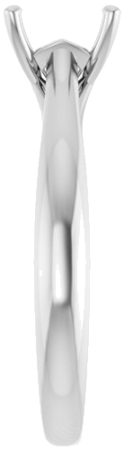 Sužadėtuvių Žiedas „Solitaire“ 585 Baltojo Aukso Square 5.5mm (4)