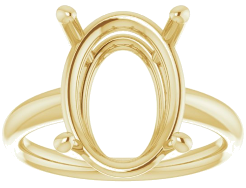 Sužadėtuvių Žiedas „Solitaire“ 14k yellow gold Oval 15mm x 11mm (3)