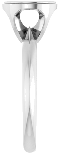 Sužadėtuvių Žiedas „Solitaire“ 585 Baltojo Aukso Round 8.2mm (4)