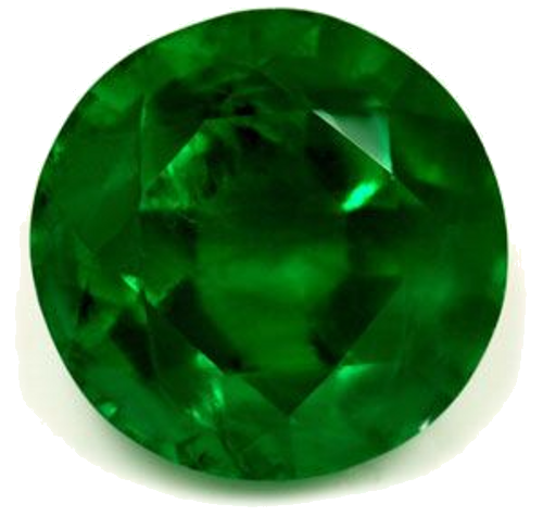 3.42 carat GREEN Round Smaragdas (1)