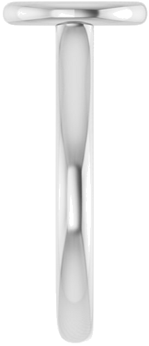 Platinum  8x6 mm Oval Solitaire Engagement Ring Mounting (4)