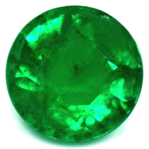 1.26 carat GREEN Round Smaragdas (1)