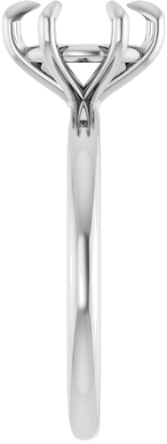 Sužadėtuvių Žiedas „Solitaire“ 585 Baltojo Aukso Round 8mm (4)