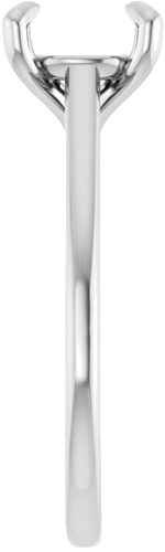 Sužadėtuvių Žiedas „Solitaire“ 585 Baltojo Aukso Round 8mm (4)