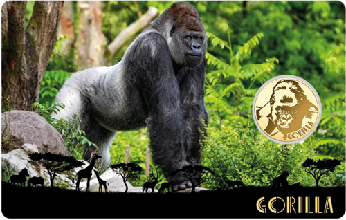 1/1000 oz Gorilla 1000 Francs Gabon Gold Coin (1)
