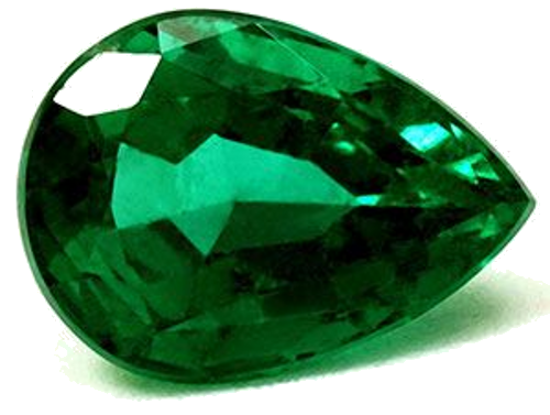 1.42 carat GREEN Pear Smaragdas (1)