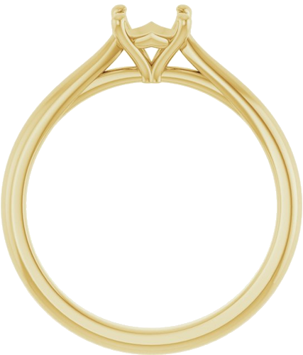 Sužadėtuvių Žiedas „Solitaire“ 585 Geltonojo Aukso Round 5.8mm (2)