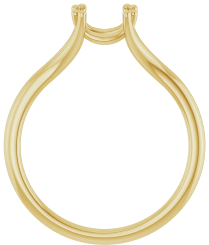 14K Yellow 6.5 mm Round Twin-Prong Woven Solitaire Engagement Ring (2)