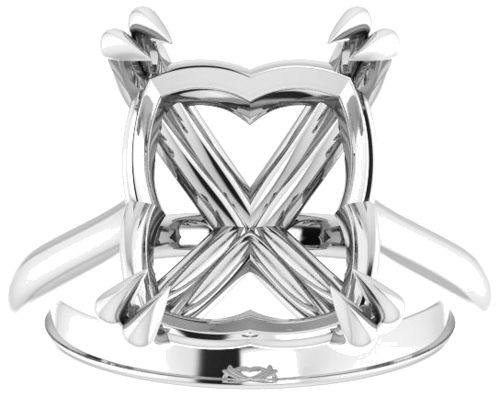 Sužadėtuvių Žiedas „Solitaire“ 950 Platinos Emerald 12mm x 10mm (3)