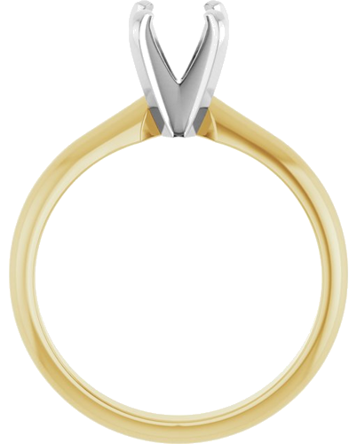 Sužadėtuvių Žiedas „Light Solitaire“ 585 Baltojo Ir Geltonojo Aukso Square 4.5mm (2)