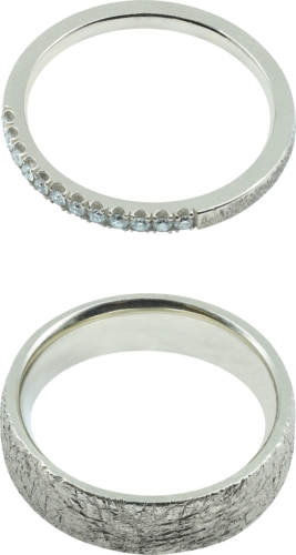 Обручальные кольца из шампанского золота с бриллиантами (1)