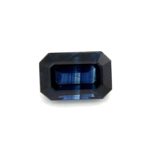 0.8 carat BLUE STEP cut Octagonal Safyras (1)