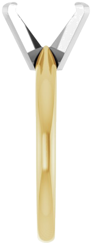 Sužadėtuvių Žiedas „Solitaire“ 585 Baltojo Ir Geltonojo Aukso Oval 10mm x 8mm (4)