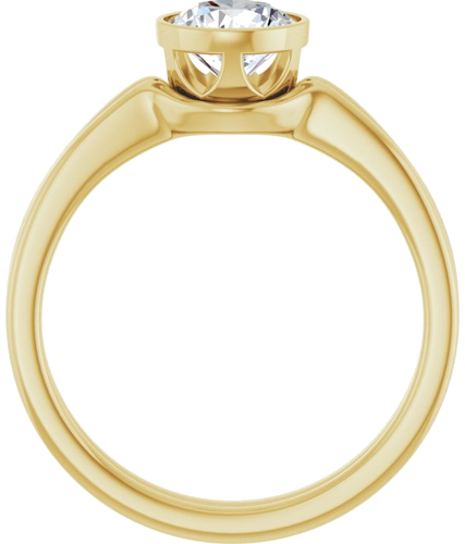 14K Yellow 6.5 mm Round Engagement Ring Mounting (7)