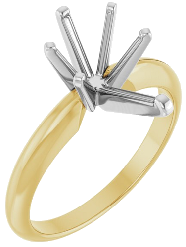 Sužadėtuvių Žiedas „Solitaire“ 585 Baltojo Ir Geltonojo Aukso Pear Shape 11.5mm x 7mm (1)