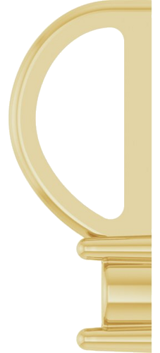 14K Yellow 2.5 Round 1-Stone Family Bar Pendant Mounting (3)