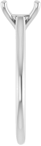 Sužadėtuvių Žiedas „Solitaire“ 585 Baltojo Aukso Round 8mm (4)