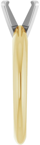 Sužadėtuvių Žiedas „Solitaire“ 585 Baltojo Ir Geltonojo Aukso Round 6.5mm (4)