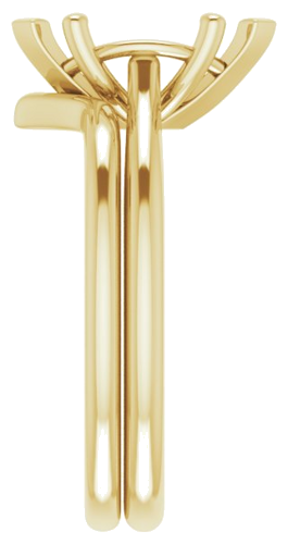 Sužadėtuvių Žiedas „Solitaire“ 585 Geltonojo Aukso Marquise 10mm x 5mm (9)