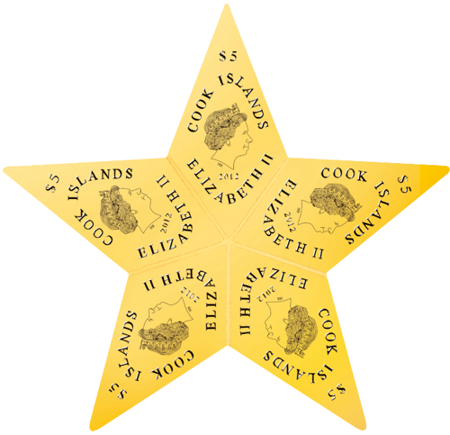 5 x 1 g CombiBar™ Gold STAR Investicinio aukso luitai Valcambi (5)