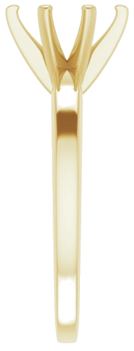 Sužadėtuvių Žiedas „Solitaire“ 585 Geltonojo Aukso Oval 8mm x 6mm (4)