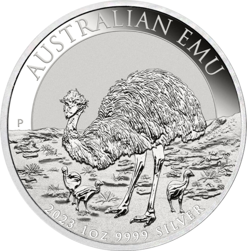 1 oz Emu 2023 Australija sidabrinė moneta (1)