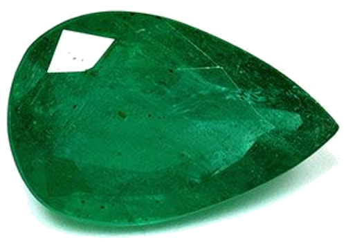 5.63 carat GREEN Pear Smaragdas (1)