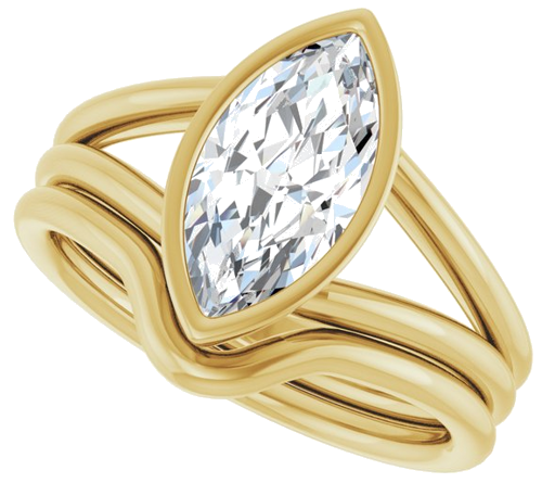 14K Yellow 12x6 mm Marquise Engagement Ring Mounting (10)
