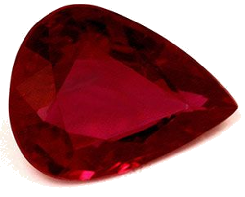 1.56 carat RED Pear Rubinas (1)