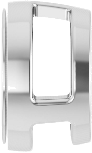 Pakabukas „Round Bezel-Set Slide“ 925 Sidabro Round 7mm (3)