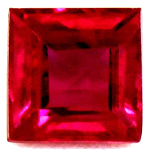 0.42 carat RED Square Rubinas (1)