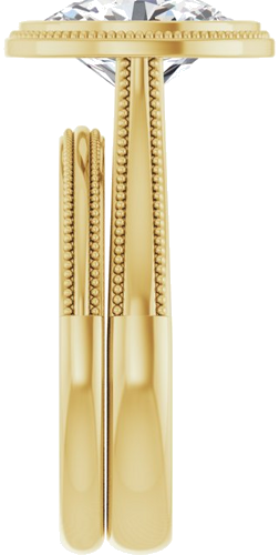 14K Yellow 10x8 mm Oval Solitaire Engagement Ring Mounting (8)