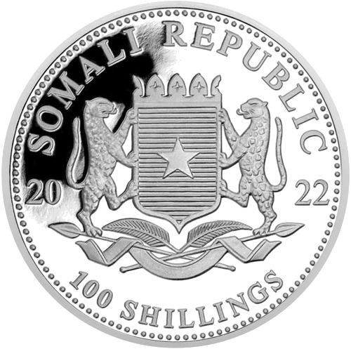 1 oz Leopards 2022 Somālija 100 šiliņu sudraba monēta (2)