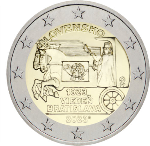 2022 Grieķija Konstantīns Karateodors ar 2 eiro monētu (1)