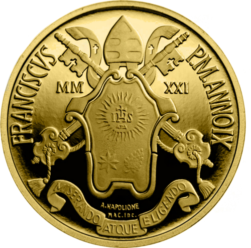 2021 Vatican Pope Clement XI € 50 gold coin (2)
