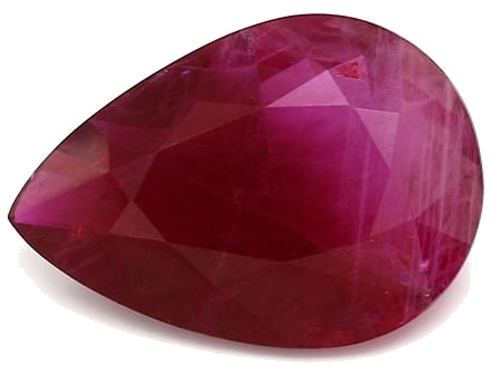 5.25 carat RED BRILLIANTSTEP cut Pear Rubinas (1)