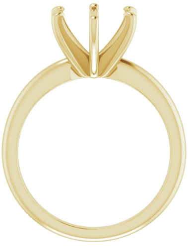 Sužadėtuvių Žiedas „Solitaire“ 585 Geltonojo Aukso Round 9mm (2)