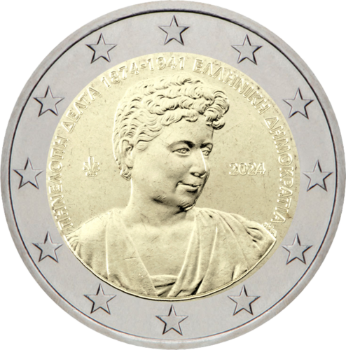 2024 Graikija Penelope Delta 2 eurų moneta (1)