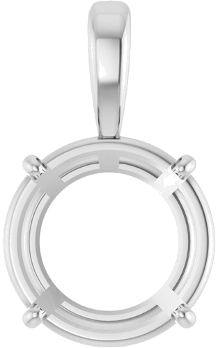 Pakabukas „Solitaire“ 925 Sidabro Round 12mm (1)