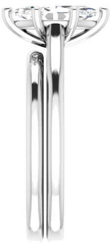 Sužadėtuvių Žiedas „Solitaire“ 585 Baltojo Aukso Marquise 10mm x 5mm (9)