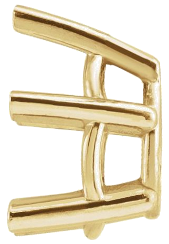 14K Yellow 9x6 mm Pear Solitaire Slide Pendant Mounting (6)