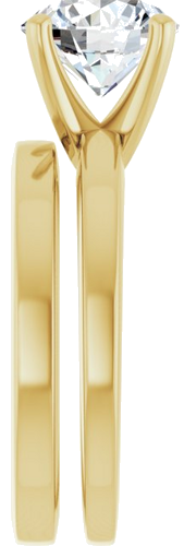 14K Yellow 8.2 mm Round Solitaire Engagement Ring Mounting (9)